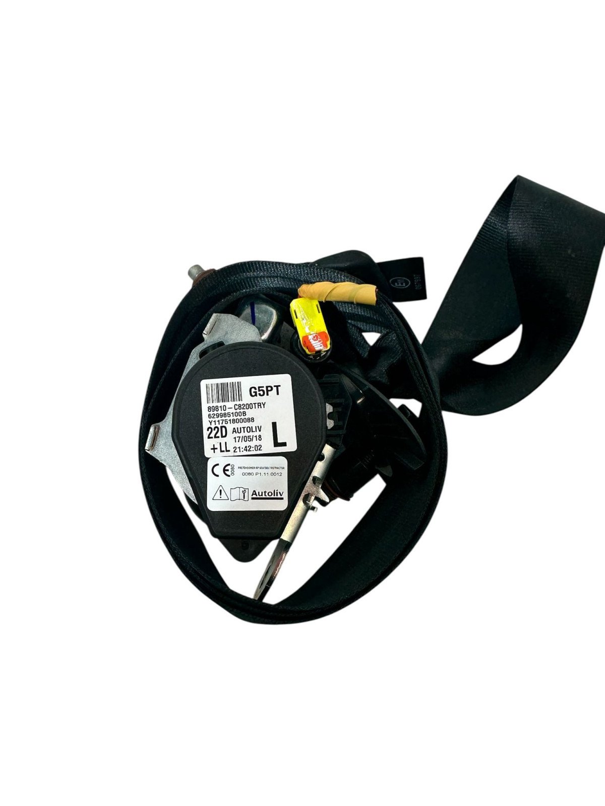 CINTURON TRASERO IZQUIERDO HYUNDAI I20 1.6 GASOLINA