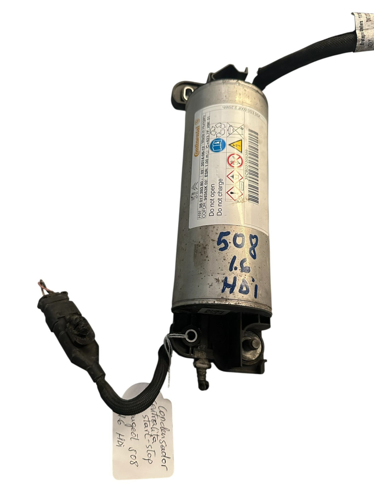 CONDENSADOR Y CENTRALITA STARP STOP   PEUGEOT 508 1.6