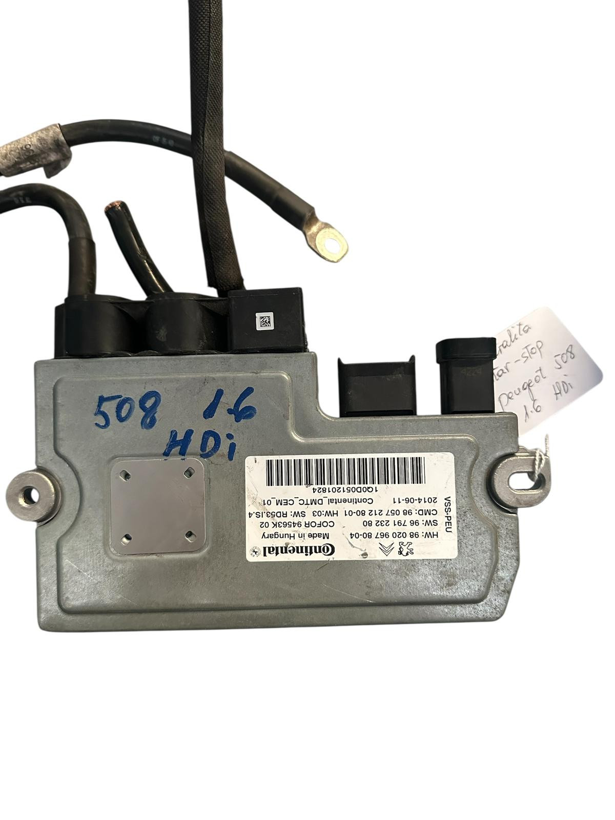 CONDENSADOR Y CENTRALITA STARP STOP   PEUGEOT 508 1.6