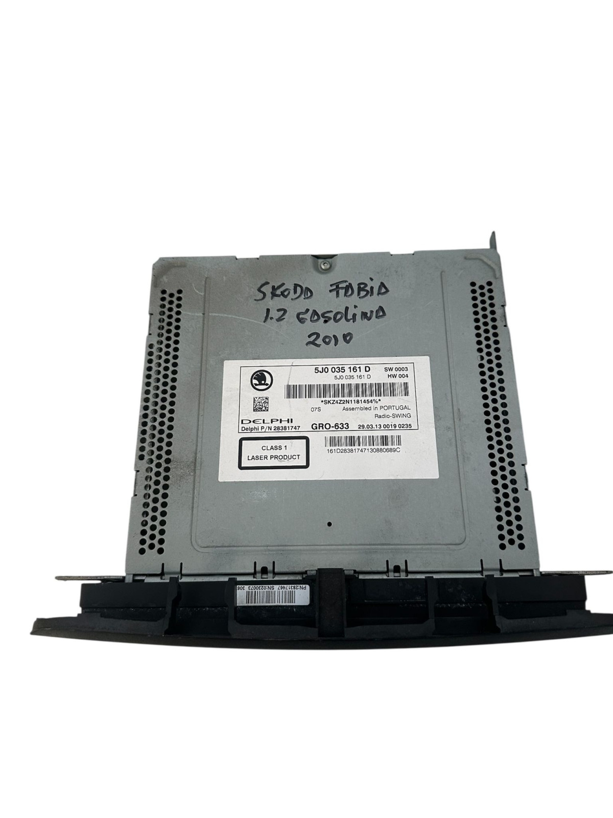 RADIO  SKODA FABIA 1.2 GASOLINA 2010